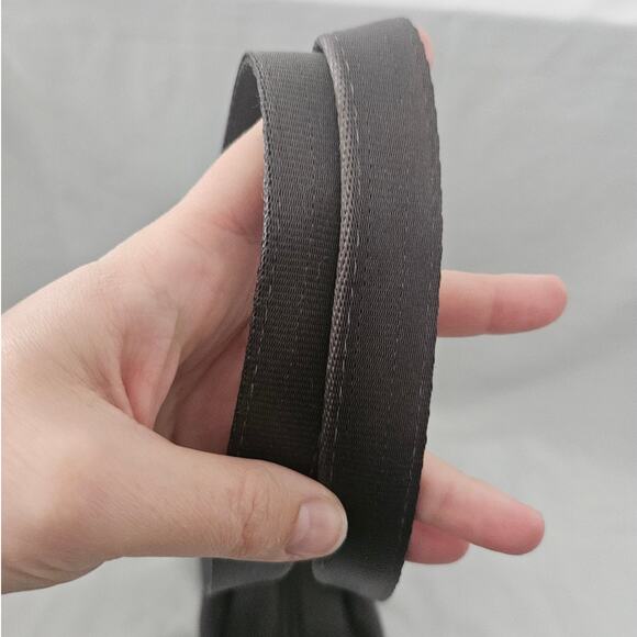 The Original Seatbelt Bag Charcoal Gray Double Strap Shoulder Bag Purse 2000s - Picture 9 of 9